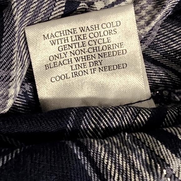 Como Vintage Plaid Button-down with Metallic Threading, Size Large - Picture 10 of 10